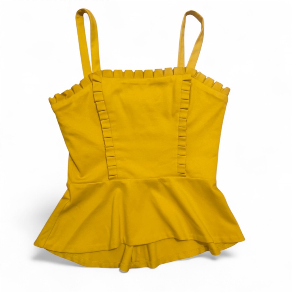 Amanda Uprichard Mott Top in the color Marigold Size Small
